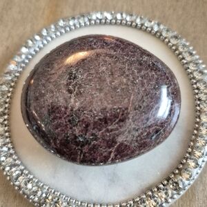 Natural Llanite Jasper Que Serra Palm Stone #10 New